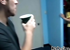 Nice twink enjoys cock sucking