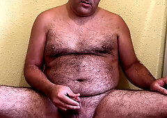 Zolee shoots a load in his coffee and then guzzles it all