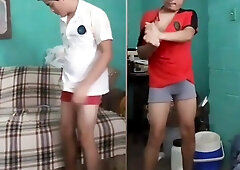 Jesus en boxer tocándose el pene episodio 1