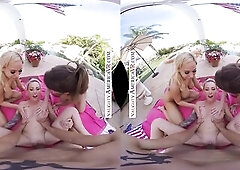 Emily Addison, Isabelle Deltore, plus Olivia Austin desire U for a 4th of July Screw!
