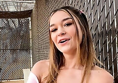 BangRealTeens-Tiny Submissive Teen Della Cate Gets Creampied