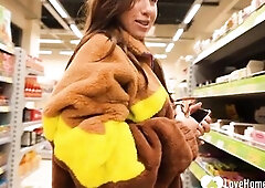 Sucking a large ramrod in public