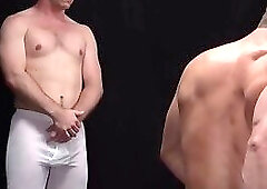 Innocent-looking young Mormon barebacked by an elder after riding divine toys