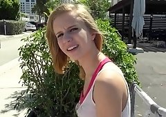 Naive blonde got banged by a stranger