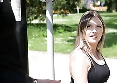 Frisky Fitness Hottie Rebecca Volpetti Takes Balls Unfathomable Anal From Complete Stranger GP3391