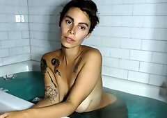 Small titted brunette amateur anal nailed at home