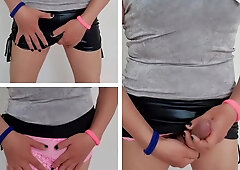 Debuting lace underpants