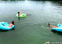Johnny Rapid Fucks New Boy Parker Hayes Raw At The Lake