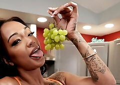 Intense Indoor Action with Ebony Beauty