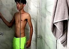 Amateur crossdresser, young man