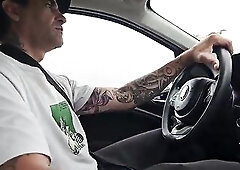 My guy gives me a car and I thank him with the most excellent fellatio right there in the street - POV