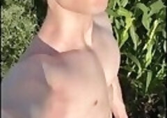 Almost Got Caught Jerking Off Outdoors And Cumming Big Load
