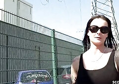 Older Julia Entice Anal at Street Casting