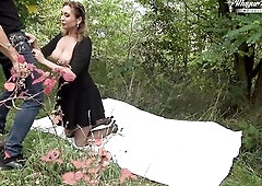 Behind The Scenes Of Nympho Wife Julia North Quick Anal Bang In The Forest