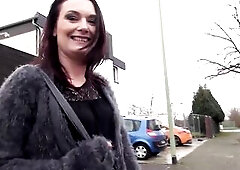 German mother I'd like to fuck hops on the car and gets drilled