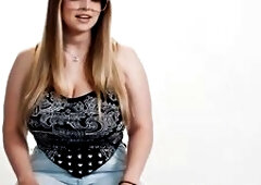 Breasty chick disclosed breathtaking body so cute angel enjoyed excitement posing action and masturbation