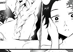 Mistsuri have sex with Tanjiro - Demon slayer parody - Manga comic
