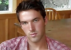 Straight jock rubbing his big dick