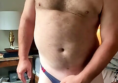 Solo Parent Hairy Man gets bare