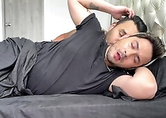 Gay stepdad makes his hot stepson Bastian and Liam feel pleasures of desire