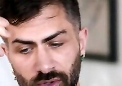 Tattooed jock barebacks college bottom before 69 sucking