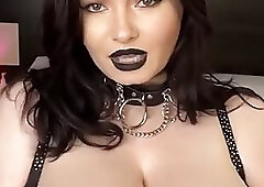 Marina is a sweet Goth brunette who likes to play with various sex toys on cam
