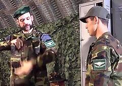 MilitaryDick - Nailing next to young sergeant Joris Leonard