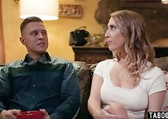 Cuckold MILF Candence Lux does it with her husbands big dick best friend but he wanted to watch them have sex in front of him of course! Hesitant at f