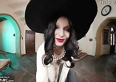 VR Conk: Excited Lady Dimitrescu With Massive Melons Sucks And Rides Your Jock In Popular Game Cosplay Parody pt.1