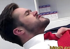 Beautiful Kayden Gray hard ass drilling man in suit after BJ