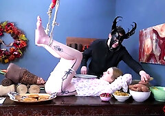 Arse plugged BDSM sub girl Jessica Kay