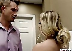 Blonde babe wanting his guys dick so bad