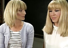 Mona has not at any time been in a porn. AT NO TIME. This babe’s here to lose her porn cherry to the super hot Franchezka who has a thick 7 inch shl