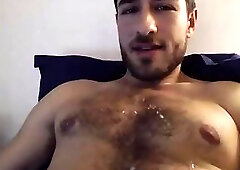 French guy's cum show