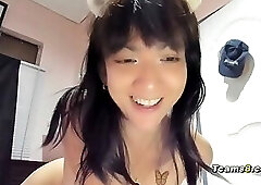 Busty Futa Jerking her cock and tease