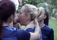 A playful football game with hawt angels and one stud turns wild! Lelya Mult seduces him into the bushes for a enjoyable sloppy oral-job and ardent ha