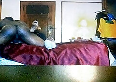 Kimbilly enjoys a wild bone gargling session as a hot ts