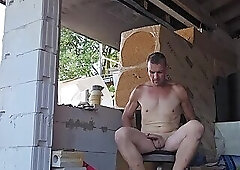 Horny on the construction site