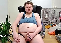 erotic webcam show featuring gay guys in lingerie and some steamy solo action