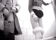 Blonde Girl creampie in the WC