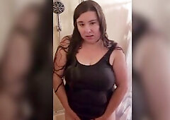 Moist garments tease