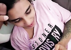 Cheating girlfriend sucks her most good ally's wang previous to her boyfriend gets home from work