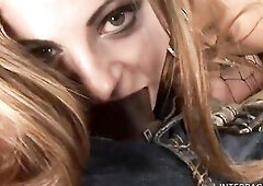 Slender white doxy tossed around by coarse BBC