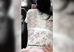 Candice french crossdresser gets drilled by a large ramrod