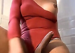 Tgirl Samara wanking