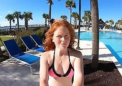 Cum Shot Compilation Featuring Amateur Redhead