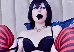 Kinky Brunette Mavis Dracula With Tattos Wearing Sexy Outfit And Stockings Is Being Dominated During Wild Bdsm