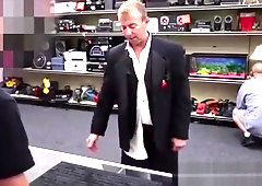 Crazy dude sells ass in the shop