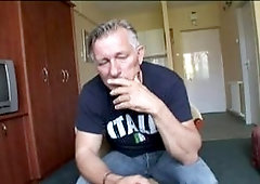 Vigorous maid is showing her cooter and ass