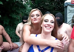 Melina May In Hard Pussy & Mouth Fucking During Gangbang German Amateur Sex